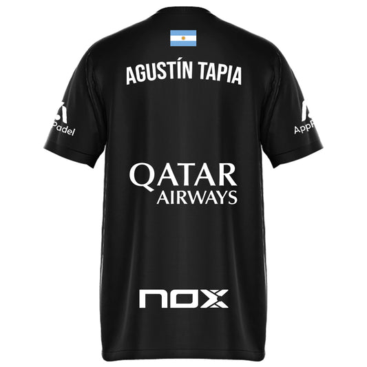 CAMISETA PADEL AGUSTÍN TAPIA NEGRO